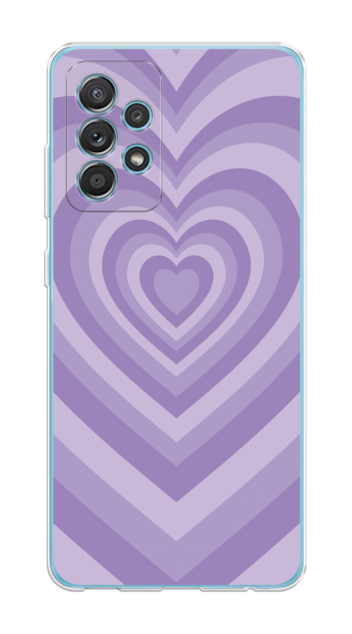 

Чехол на Samsung Galaxy A52/A52s "Violet heart latte", Фиолетовый, 2106550-1