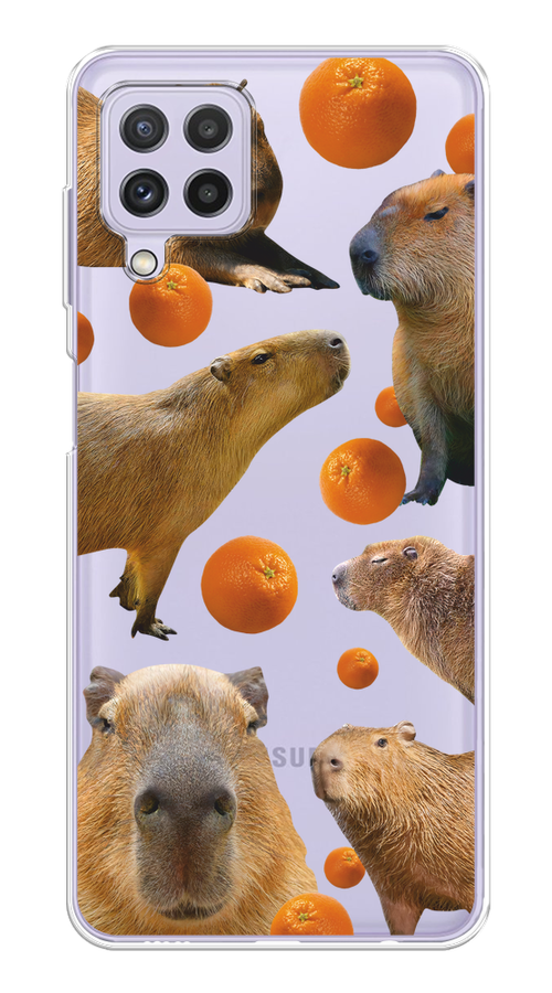 

Чехол на Samsung Galaxy A22/M22/M32 "Капибара и апельсины", Бежевый;оранжевый, 2103550-1