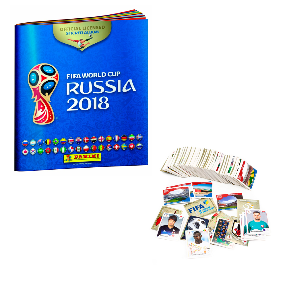 Альбом + полный набор наклеек Panini ЧЕМПИОНАТ МИРА ПО ФУТБОЛУ FIFA 2018 (682 наклейки)