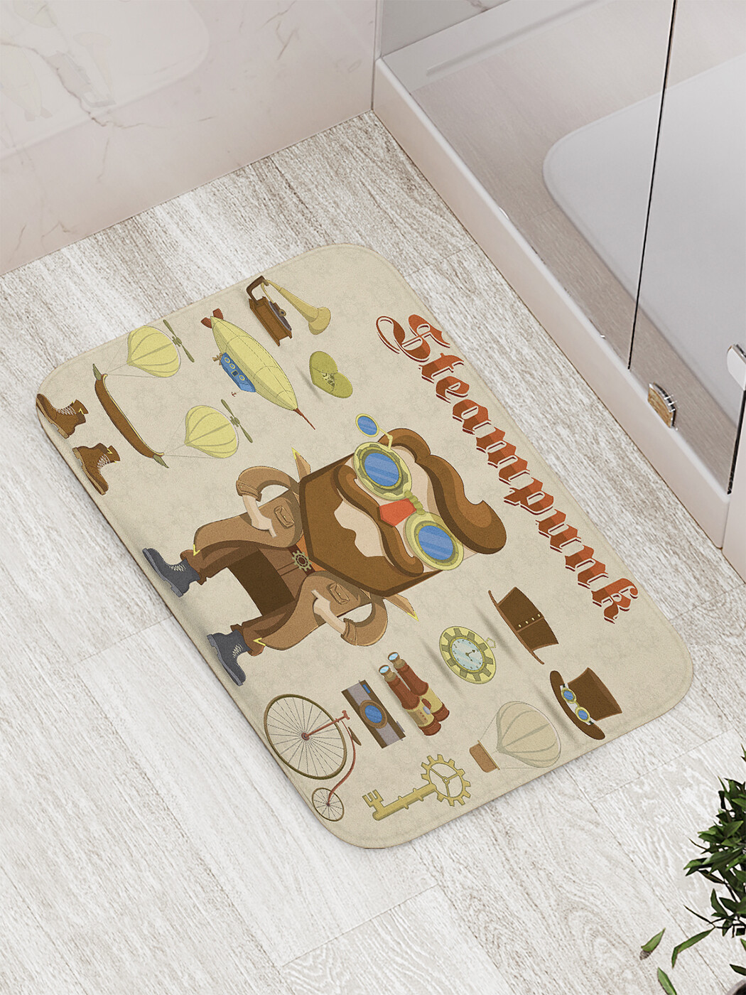 

Коврик противоскользящий для ванной, сауны, бассейна, 77х52 см bath_58775 JoyArty