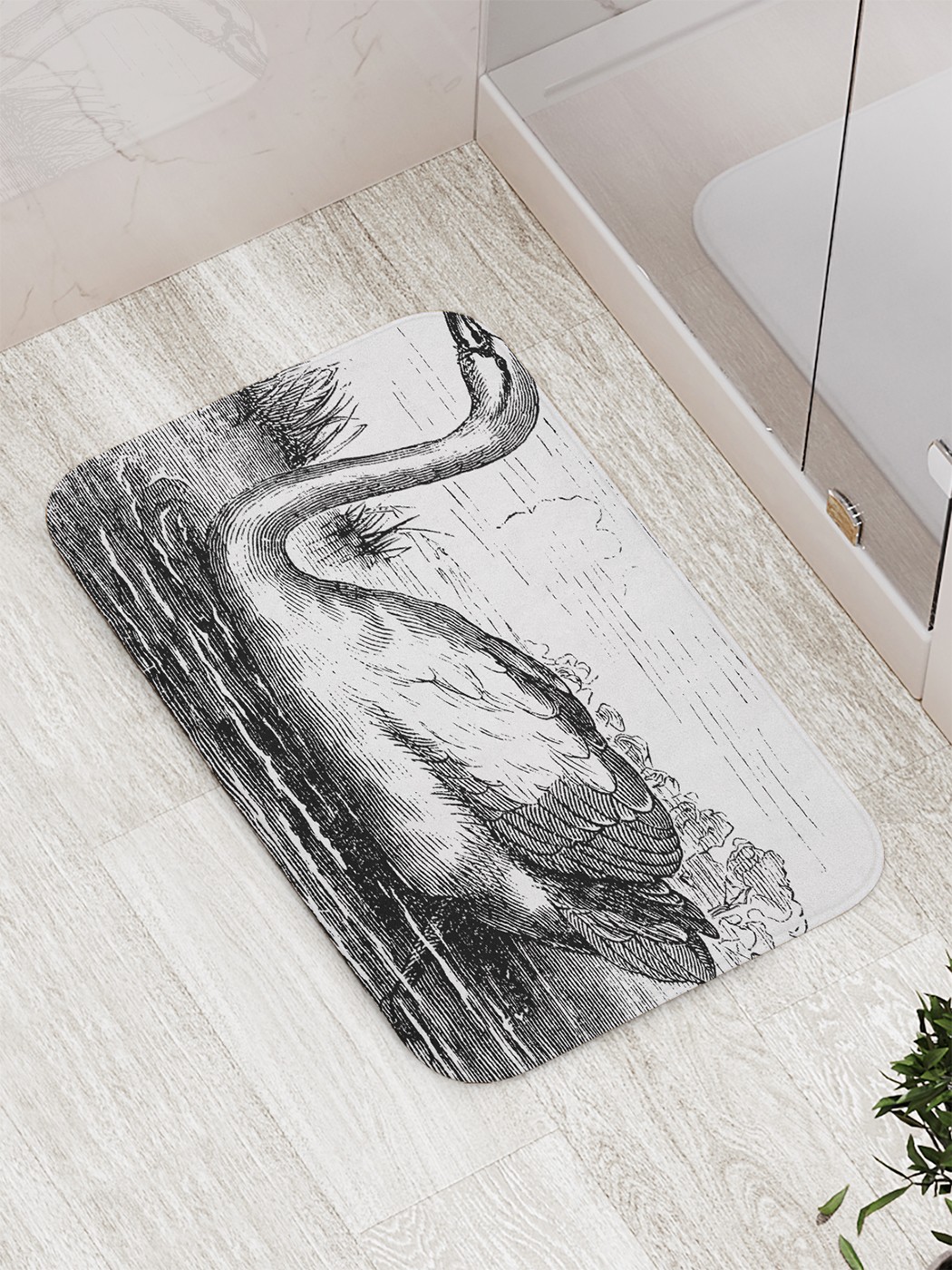 

Коврик противоскользящий для ванной, сауны, бассейна, 77х52 см bath_58607 JoyArty