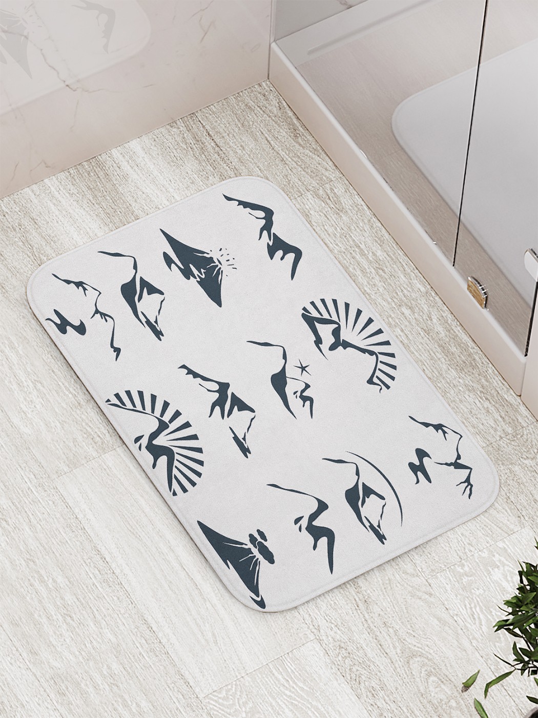 

Коврик противоскользящий для ванной, сауны, бассейна, 77х52 см bath_58604 JoyArty