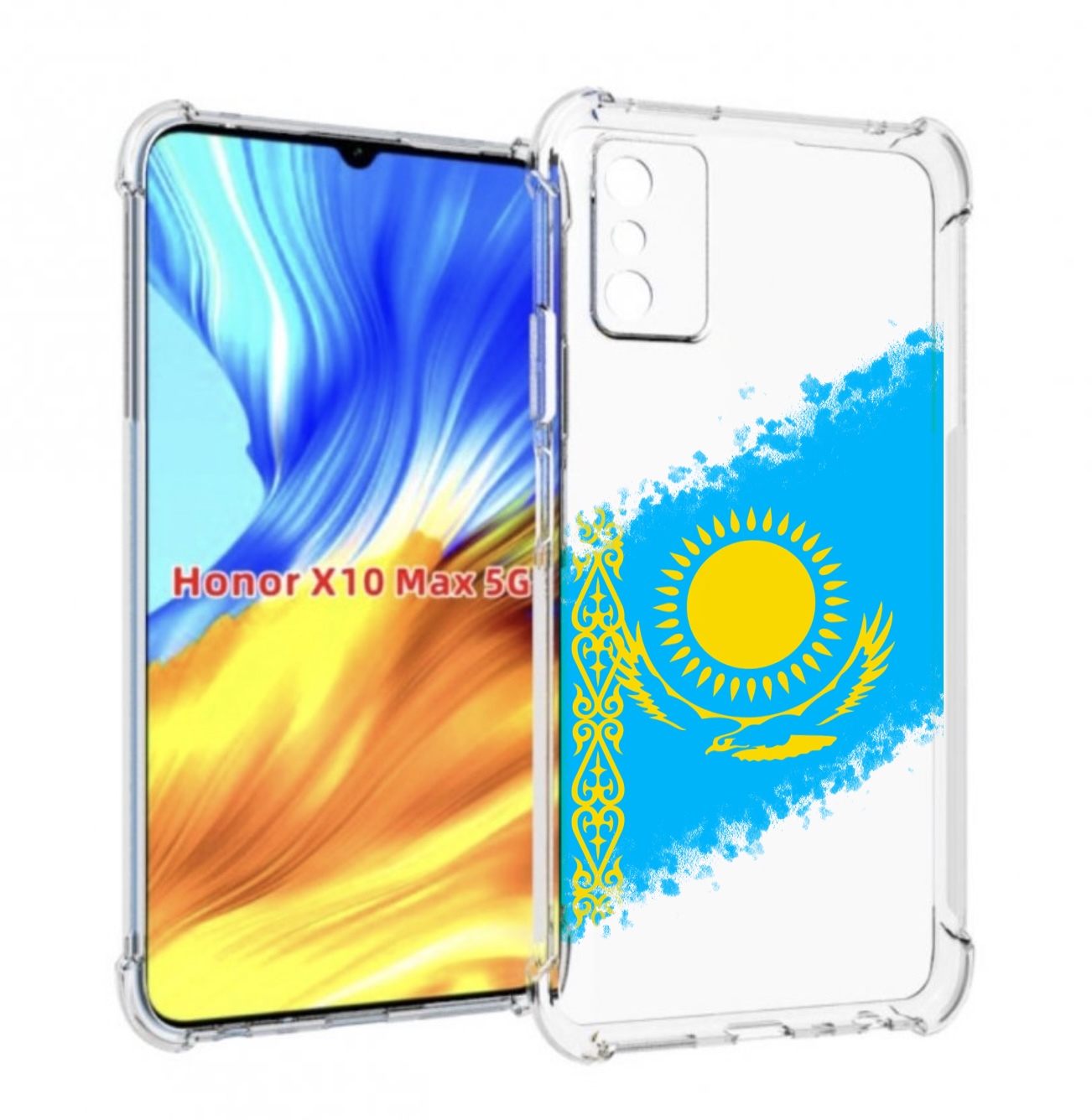 

Чехол MyPads флаг Казахстана для Honor X10 Max, Прозрачный, Tocco