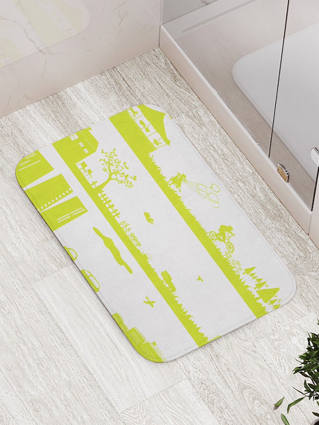 

Коврик противоскользящий для ванной, сауны, бассейна, 77х52 см bath_58601 JoyArty