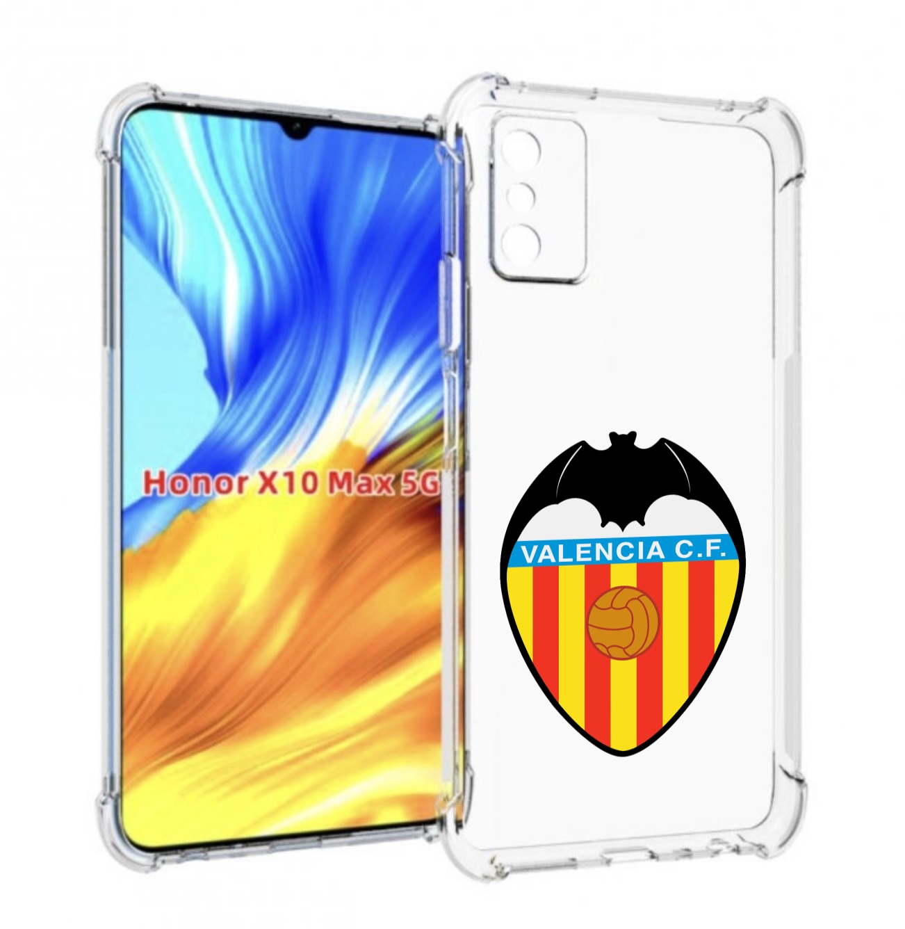

Чехол MyPads фк-валенсия-2 для Honor X10 Max, Прозрачный, Tocco
