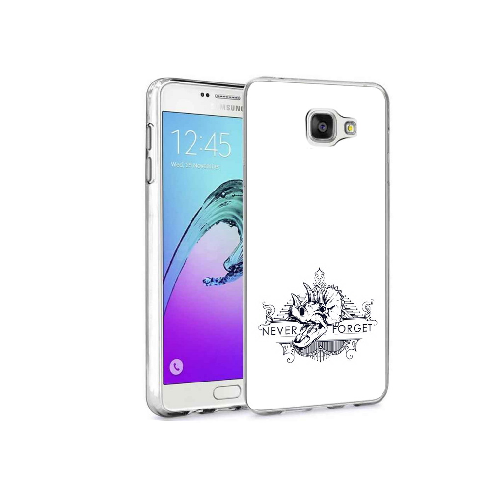 

Чехол MyPads Tocco для Samsung Galaxy A9 Pro логотип носорога никогда не забуду, Прозрачный, Tocco