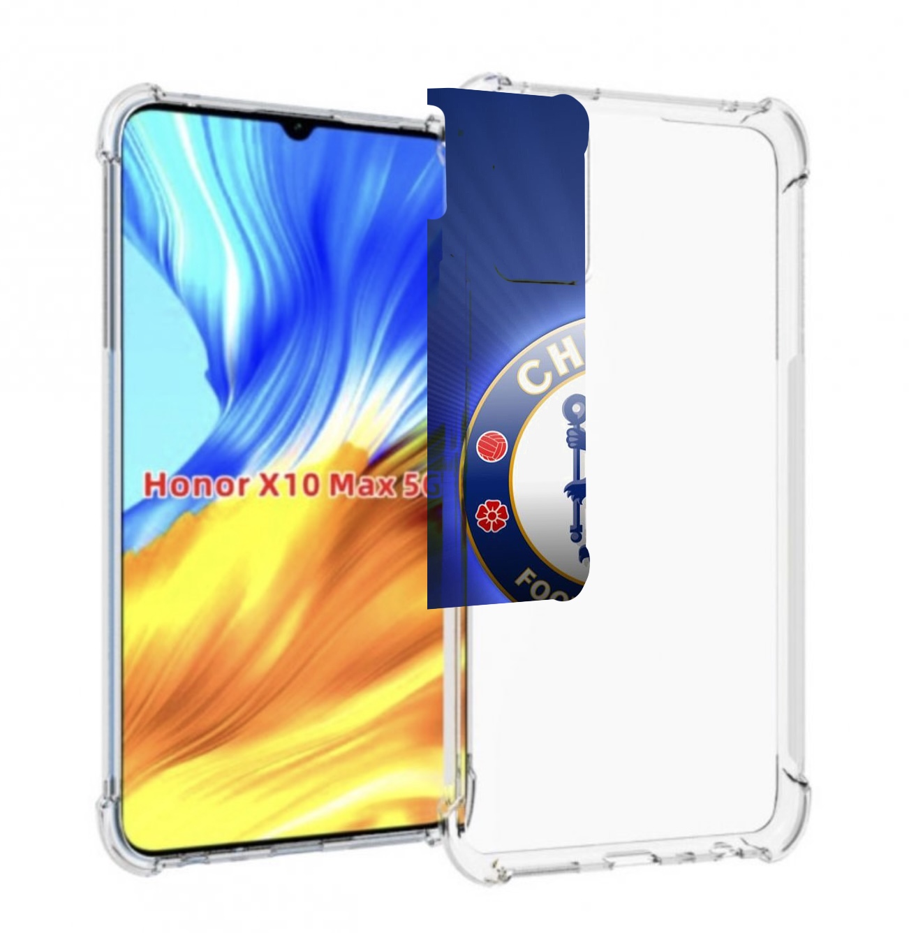 

Чехол MyPads фк челси лондон мужской для Honor X10 Max, Прозрачный, Tocco