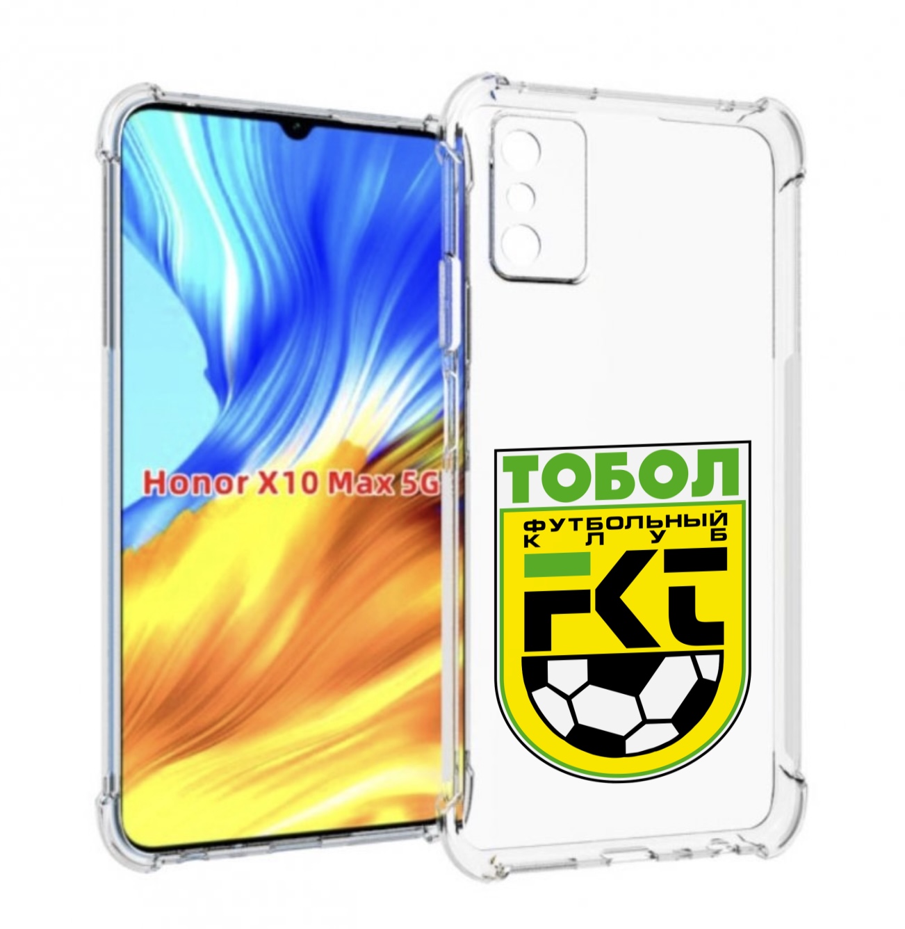 

Чехол MyPads фк тобол мужской для Honor X10 Max, Прозрачный, Tocco