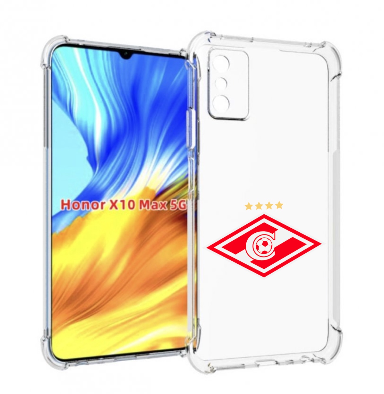 

Чехол MyPads фк спартак 1 для Honor X10 Max, Прозрачный, Tocco