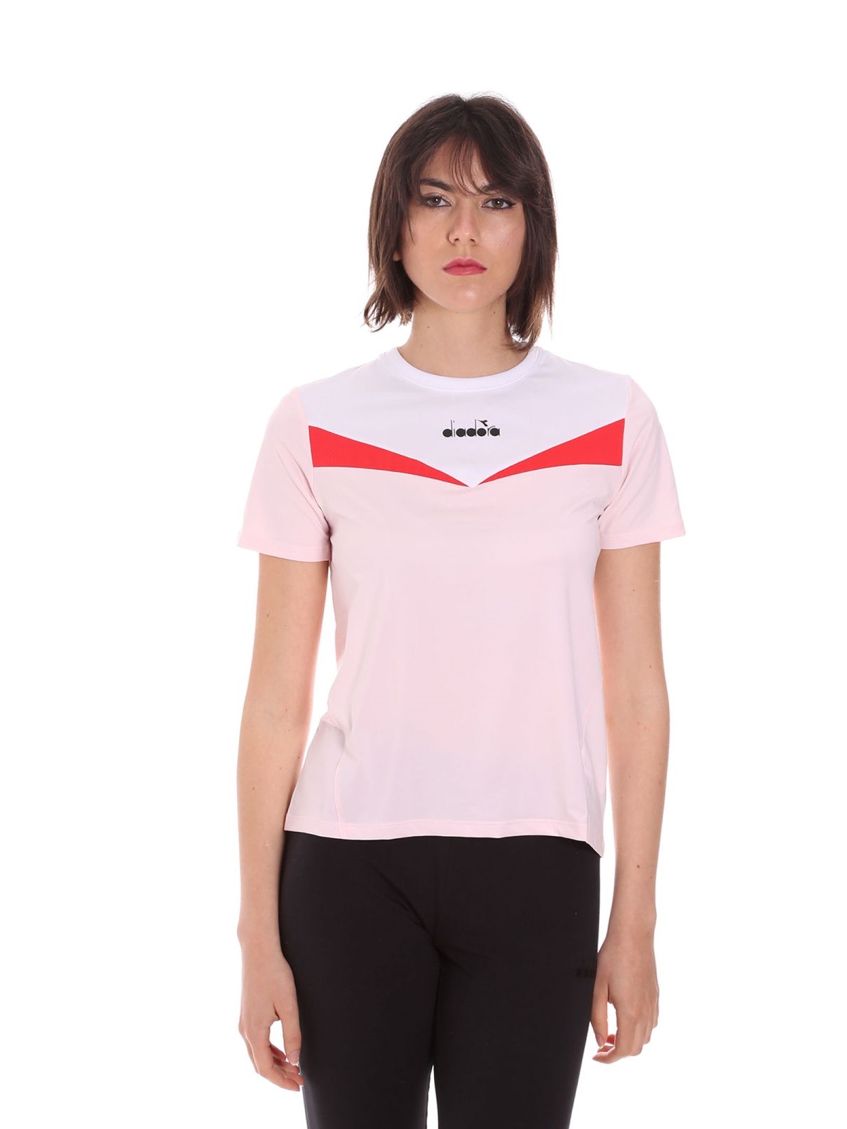 Футболка женская Diadora L. Ss T-Shirt розовая XL