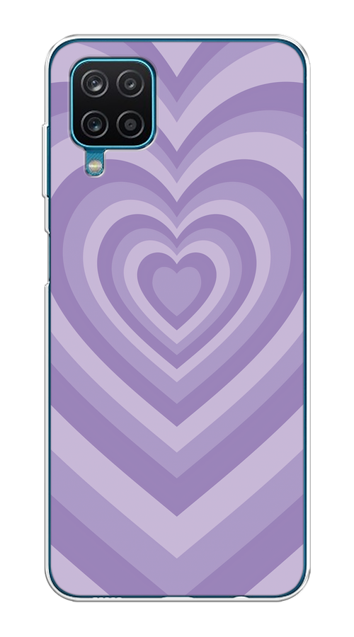 

Чехол на Samsung Galaxy A12/M12 "Violet heart latte", Фиолетовый, 2102650-1