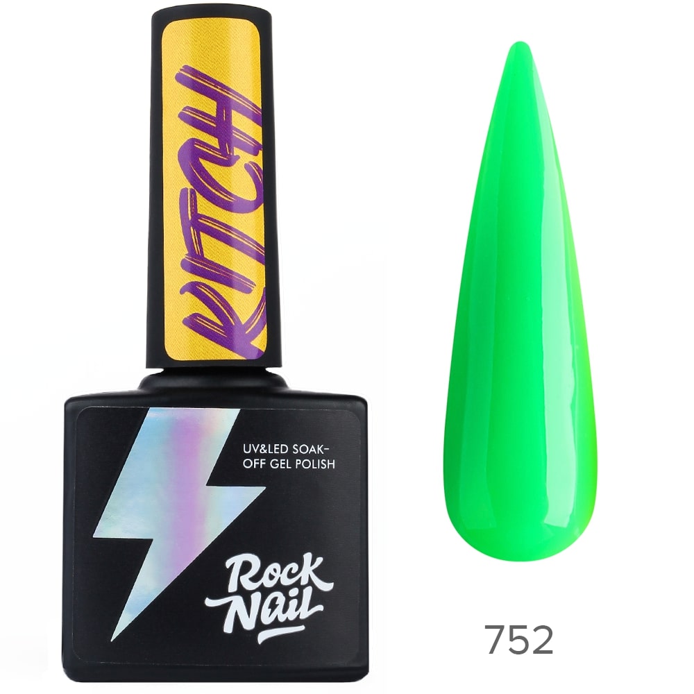 

Гель-лак RockNail Kitch 752 Explicit, Зеленый
