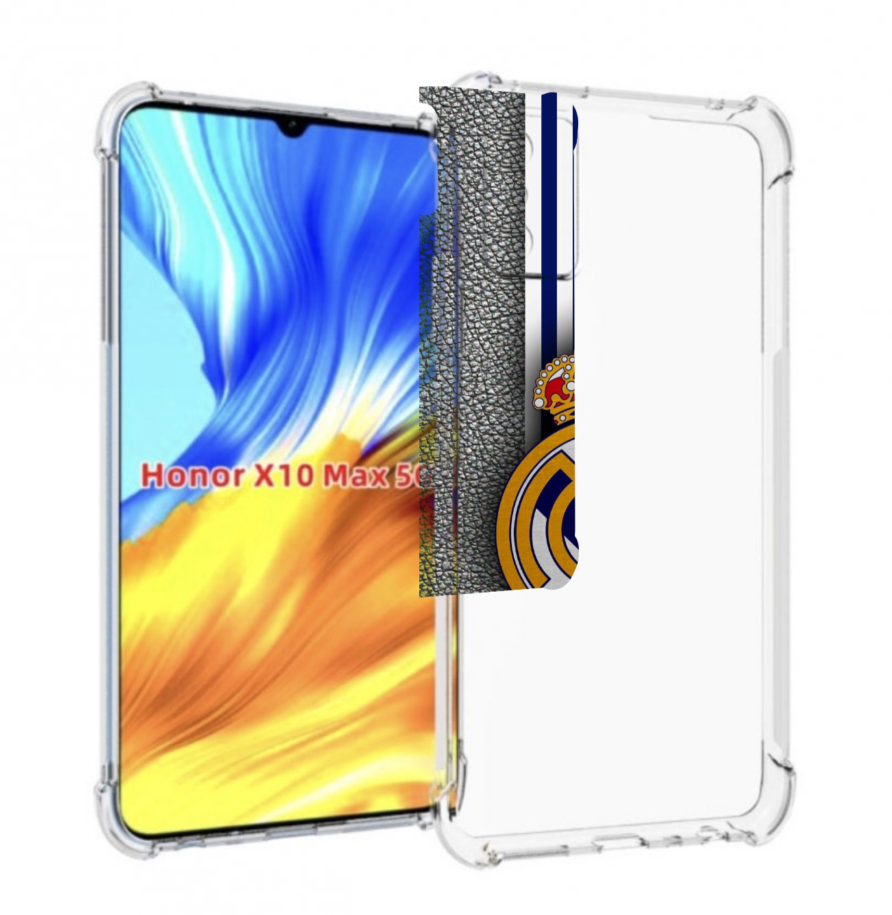 

Чехол MyPads фк реал мадрид мужской для Honor X10 Max, Прозрачный, Tocco