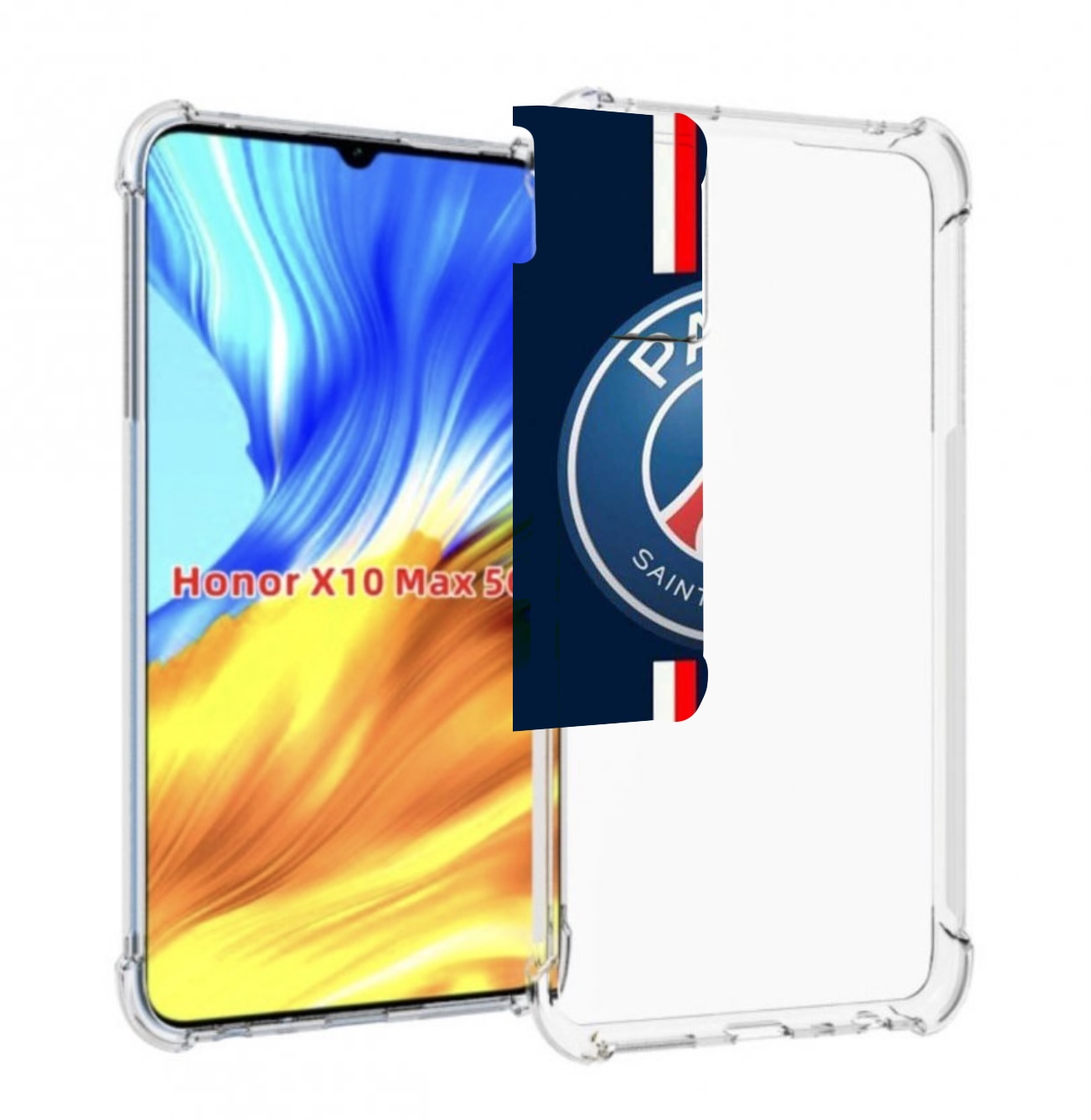 

Чехол MyPads фк псж для Honor X10 Max, Прозрачный, Tocco