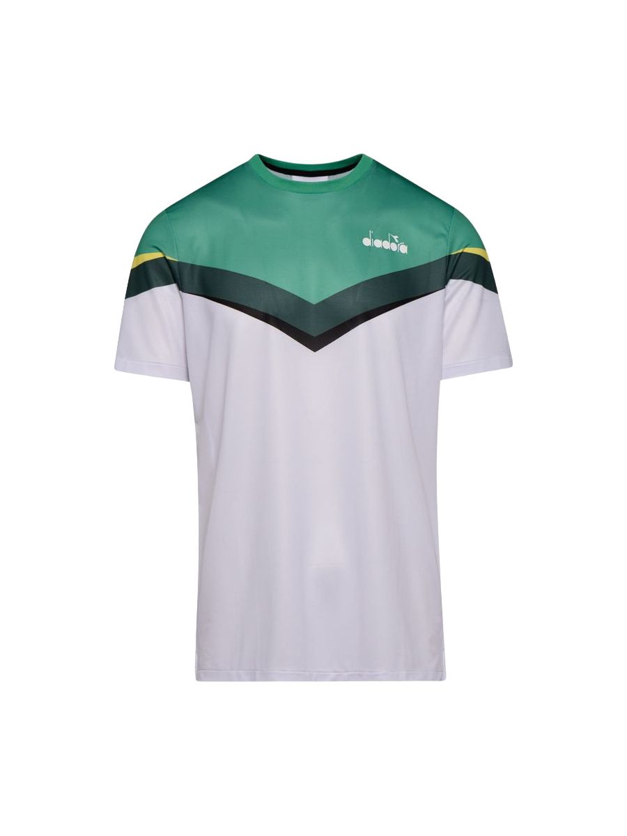 

Футболка мужская Diadora T-Shirt Clay белая 2XL, T-Shirt Clay