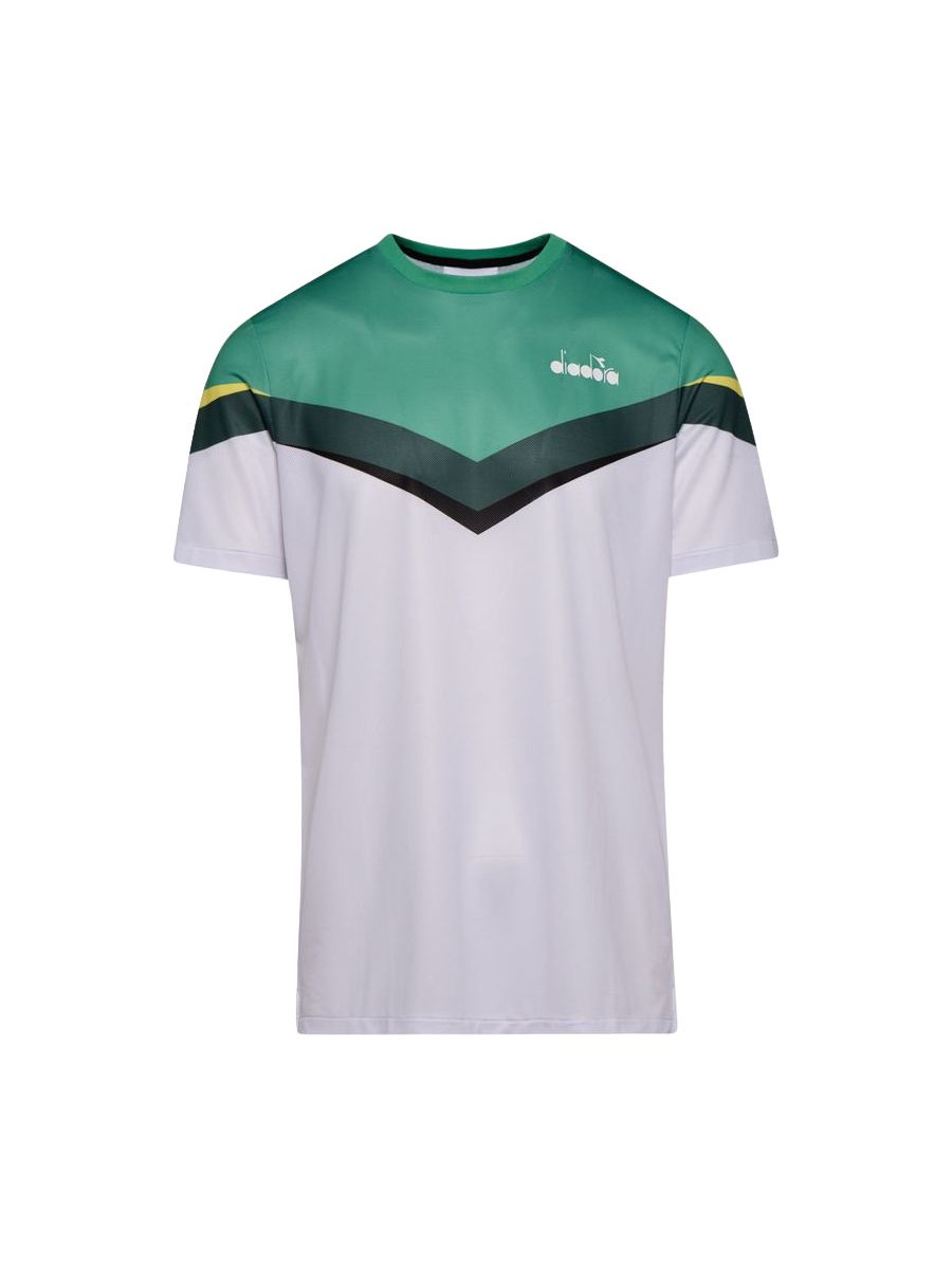 

Футболка мужская Diadora T-Shirt Clay белая M, Белый, T-Shirt Clay