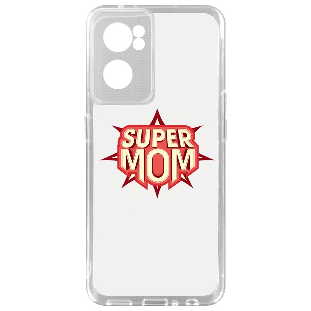 фото Чехол-накладка krutoff clear case супер мама для oneplus nord ce 2 5g