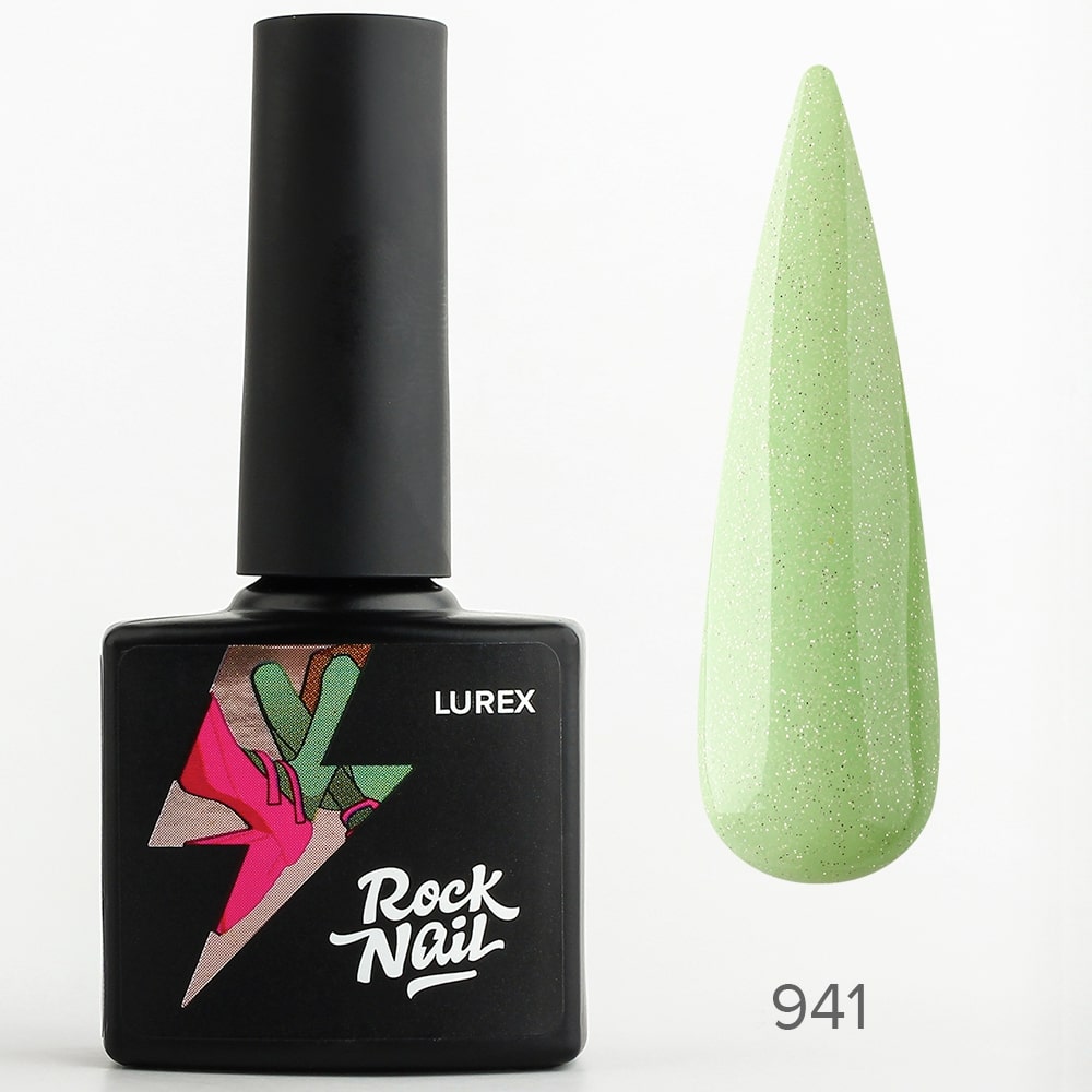 

Гель-лак RockNail Lurex 941 My Toxic Trait, Зеленый