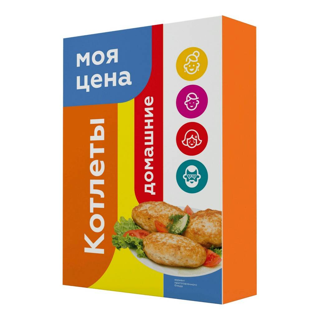 Котлеты из говядины Моя цена Домашние замороженные 380 г