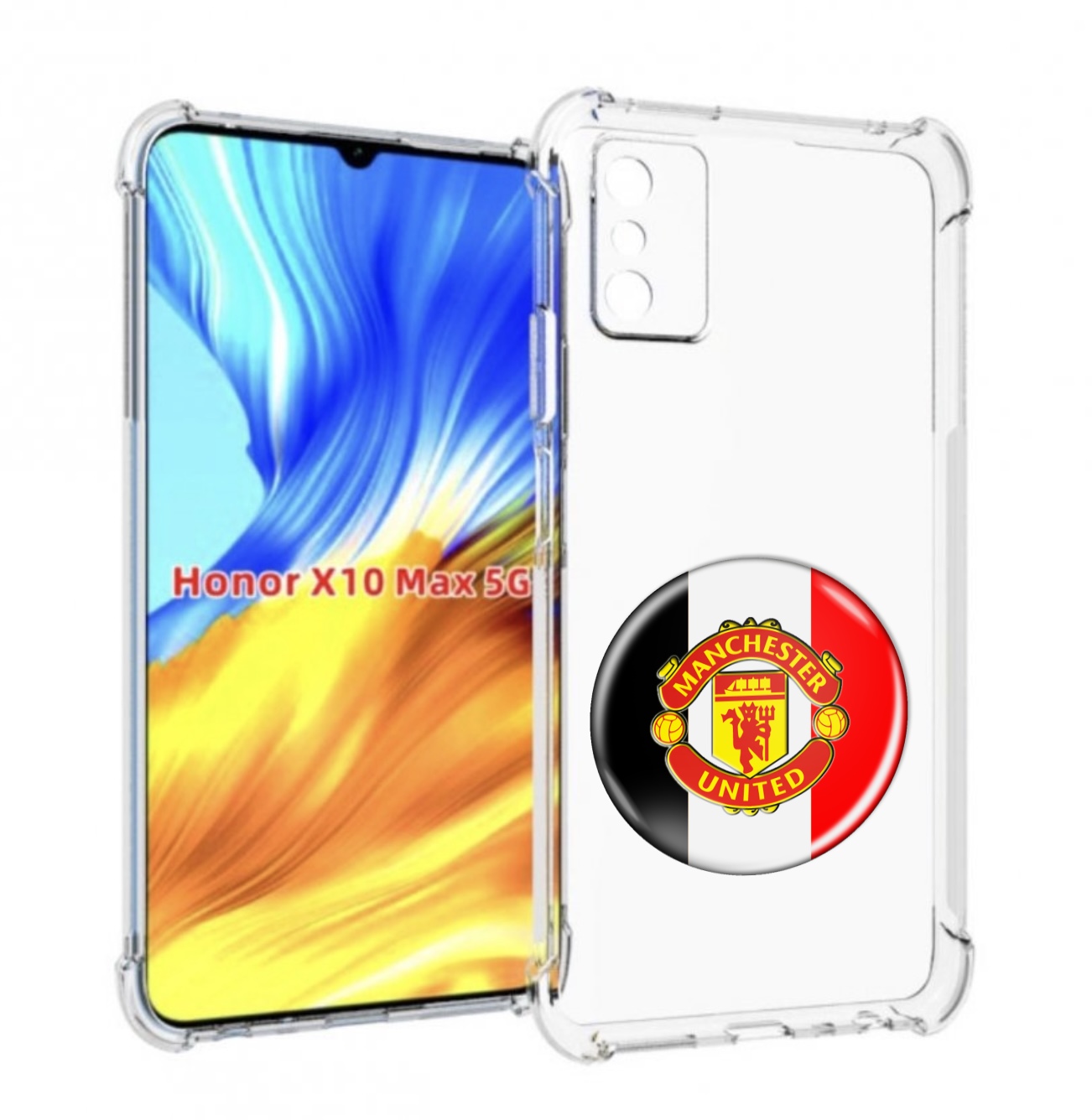 

Чехол MyPads фк манчестер юнаитед мужской для Honor X10 Max, Прозрачный, Tocco