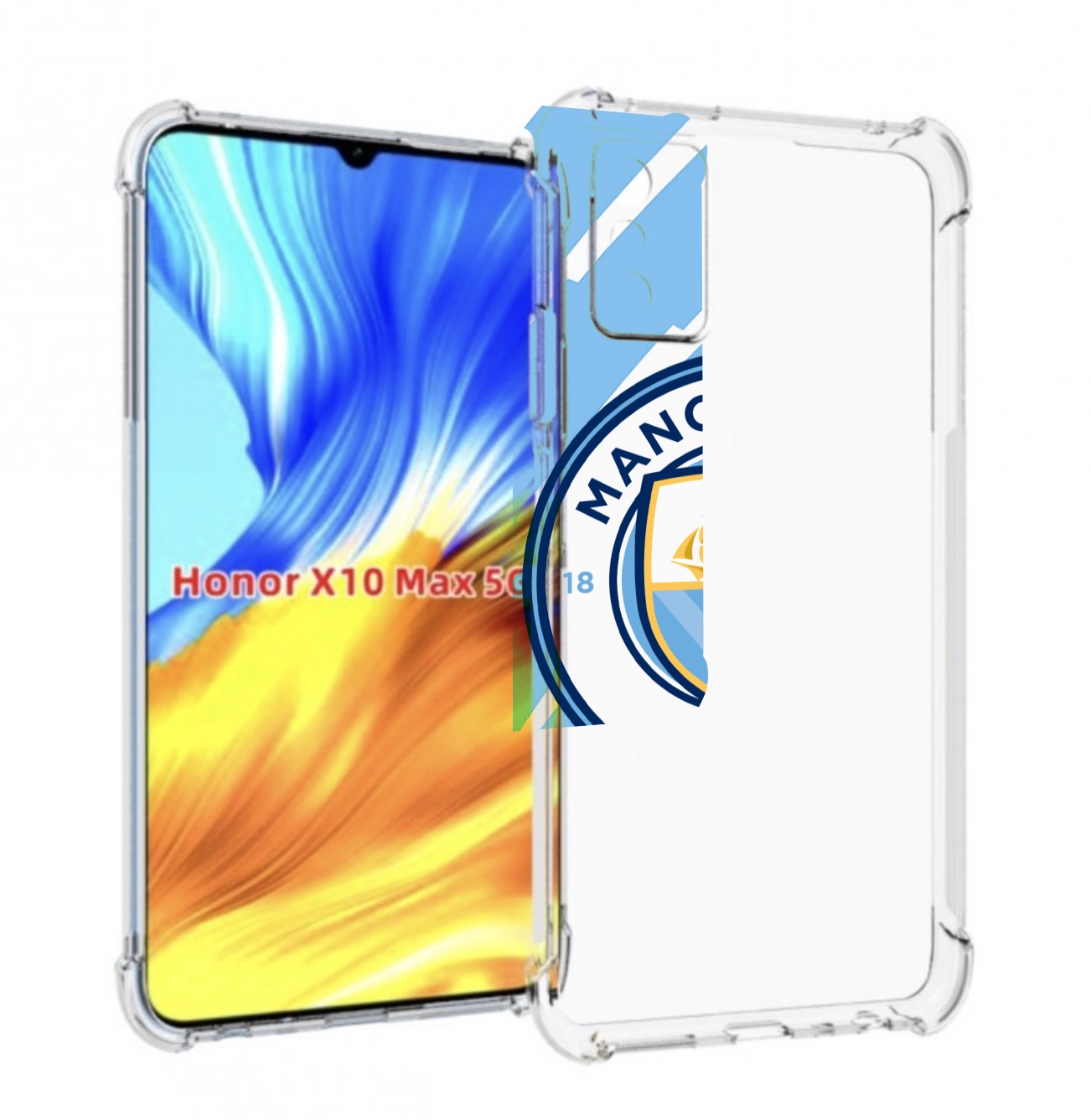 

Чехол MyPads фк манчестер сити для Honor X10 Max, Прозрачный, Tocco
