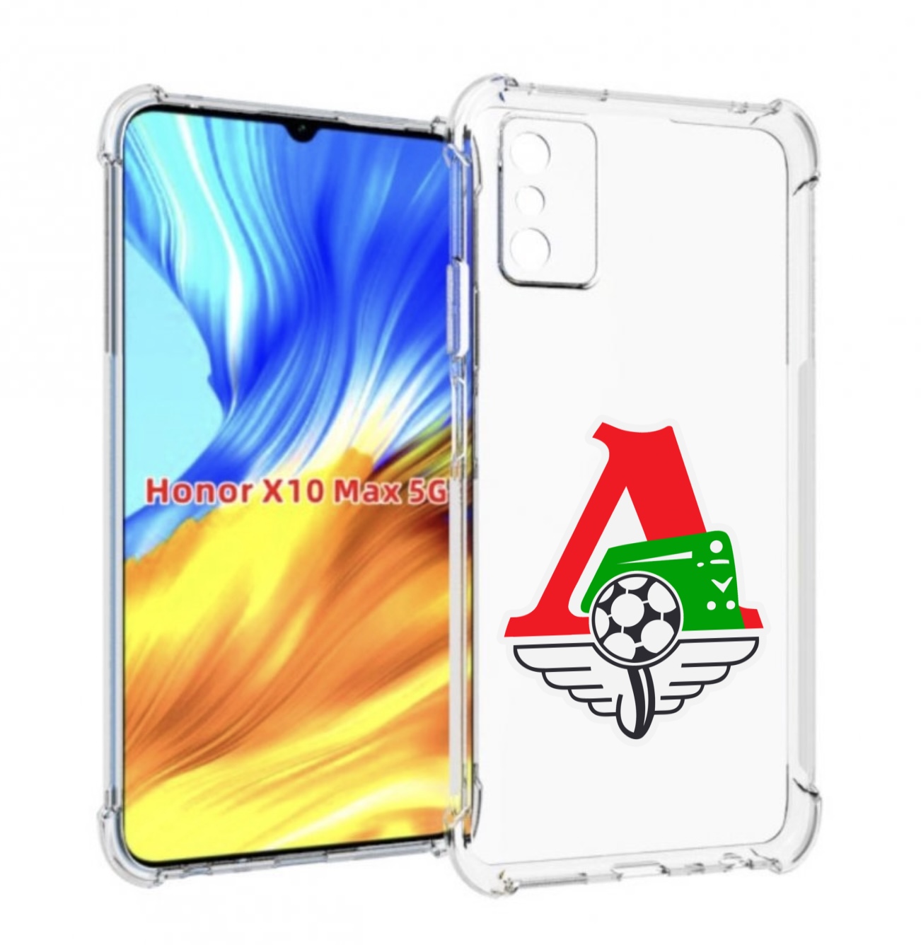 

Чехол MyPads фк локомотив москва мужской для Honor X10 Max, Прозрачный, Tocco