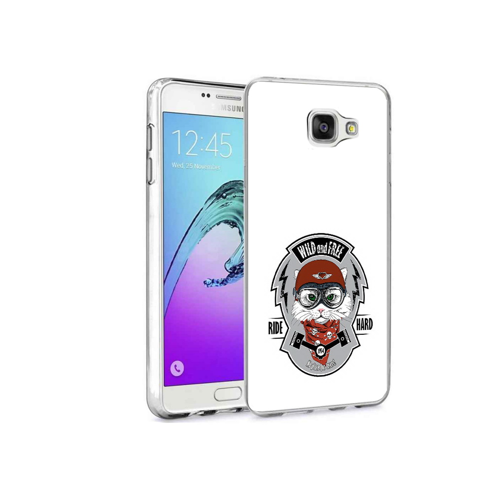 Чехол MyPads Tocco для Samsung Galaxy A9 Pro кошка в шлеме (PT52968.556.404)