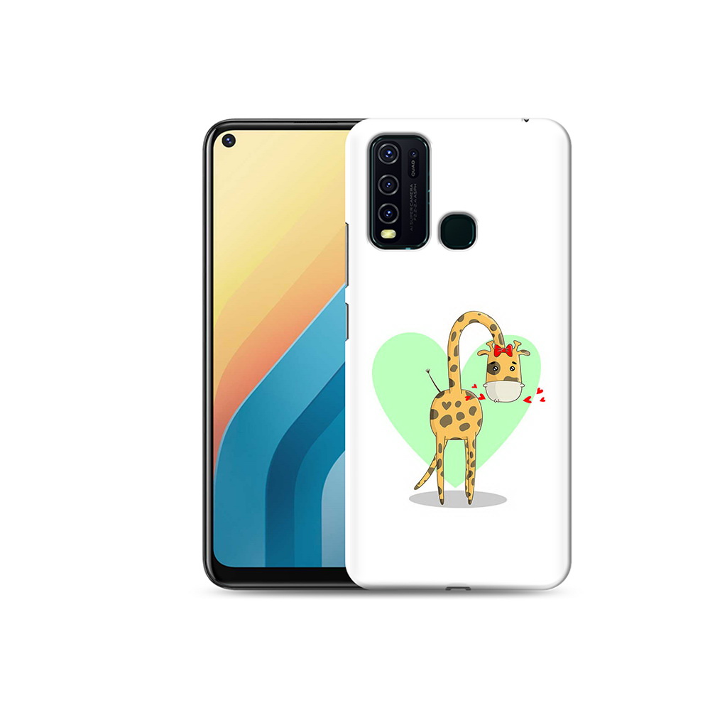

Чехол MyPads Tocco для Vivo Y30 Влюбленный жираф 14 февраля (PT149334.437.47), Прозрачный, Tocco