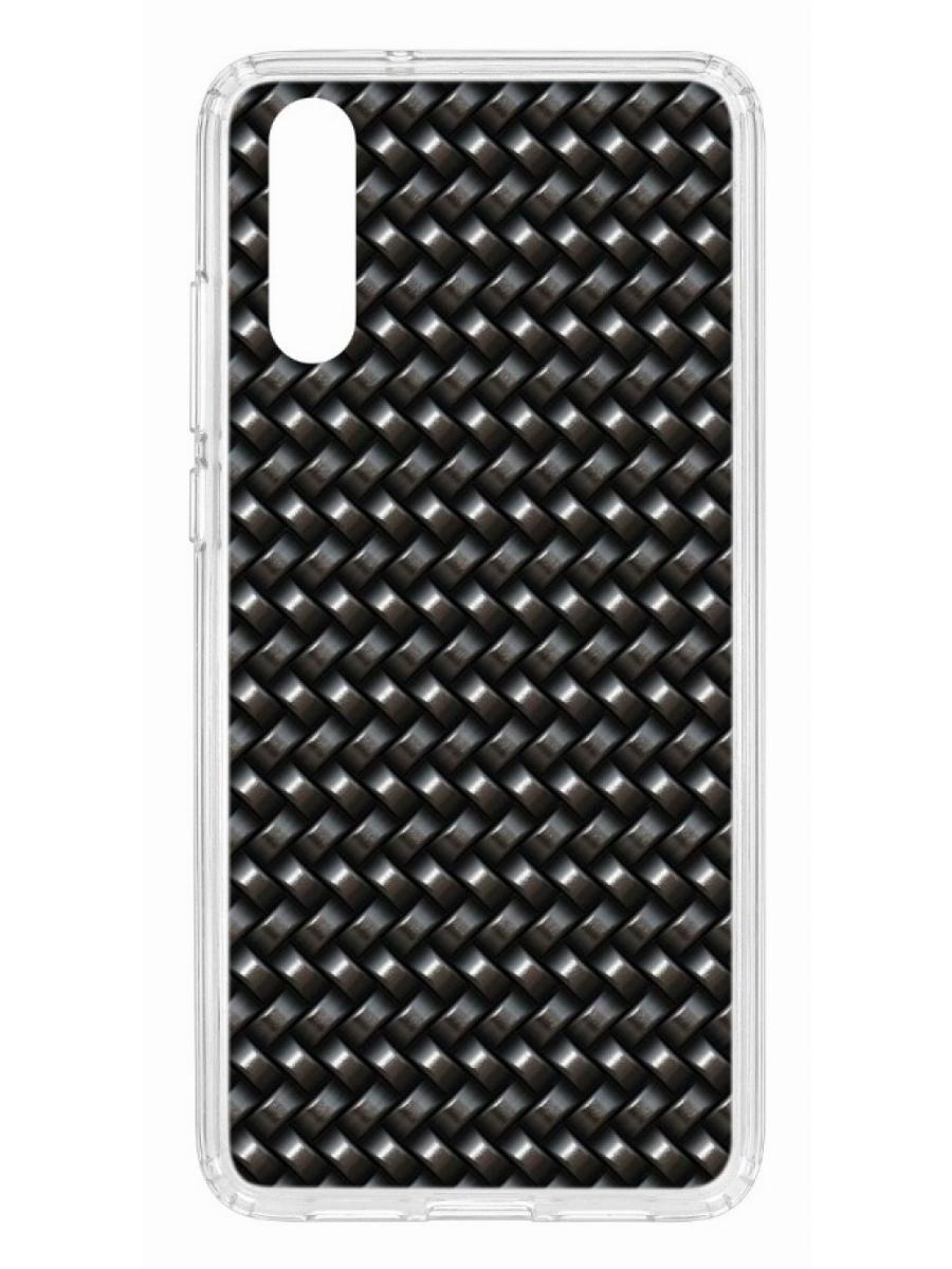 

Чехол для Huawei P20 Kruche Print Карбон