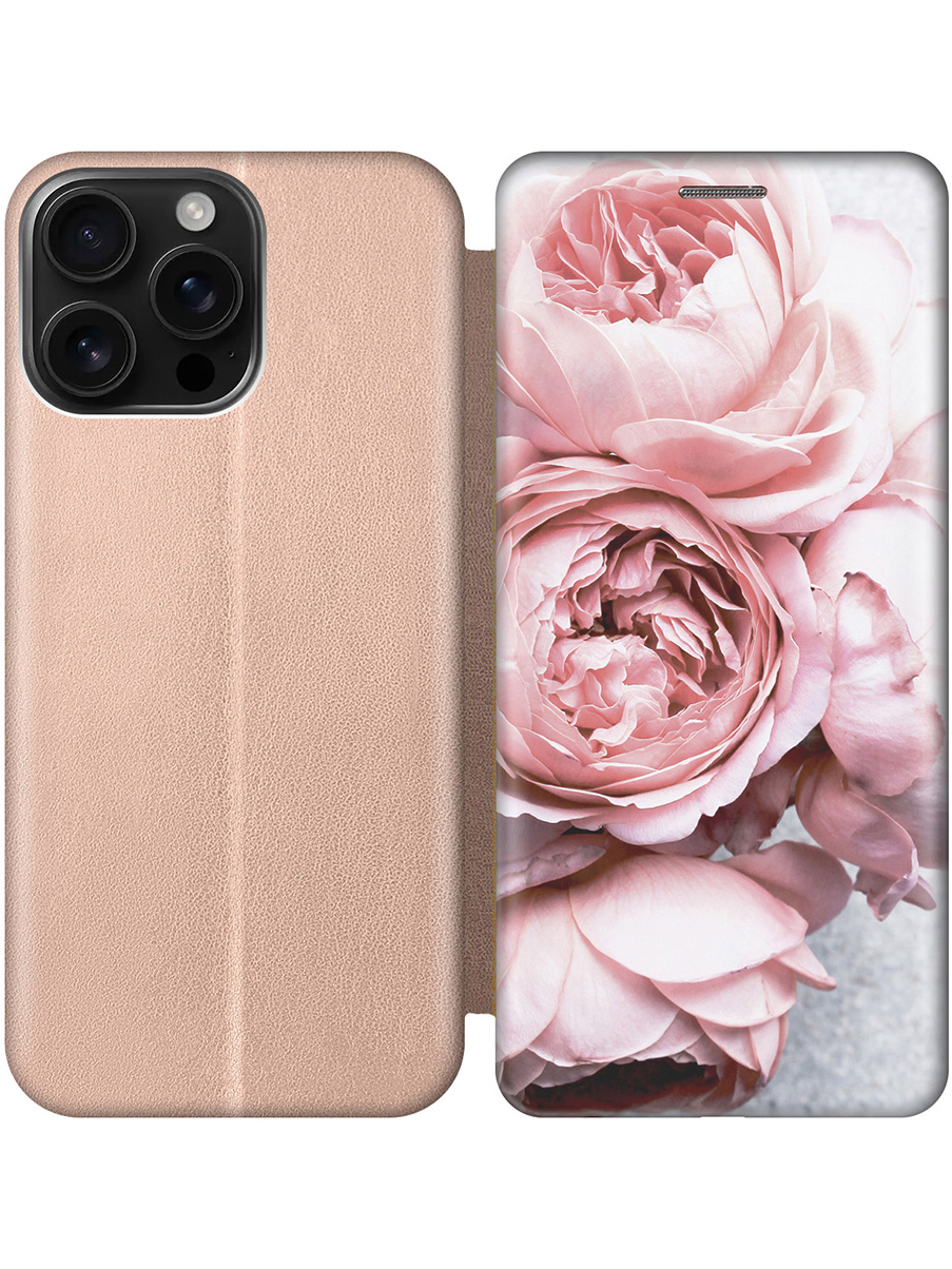 

Чехол-книжка на Apple iPhone 16 Pro Max с принтом "Нежность" золотой, Золотистый;белый;зеленый;розовый, 785198321