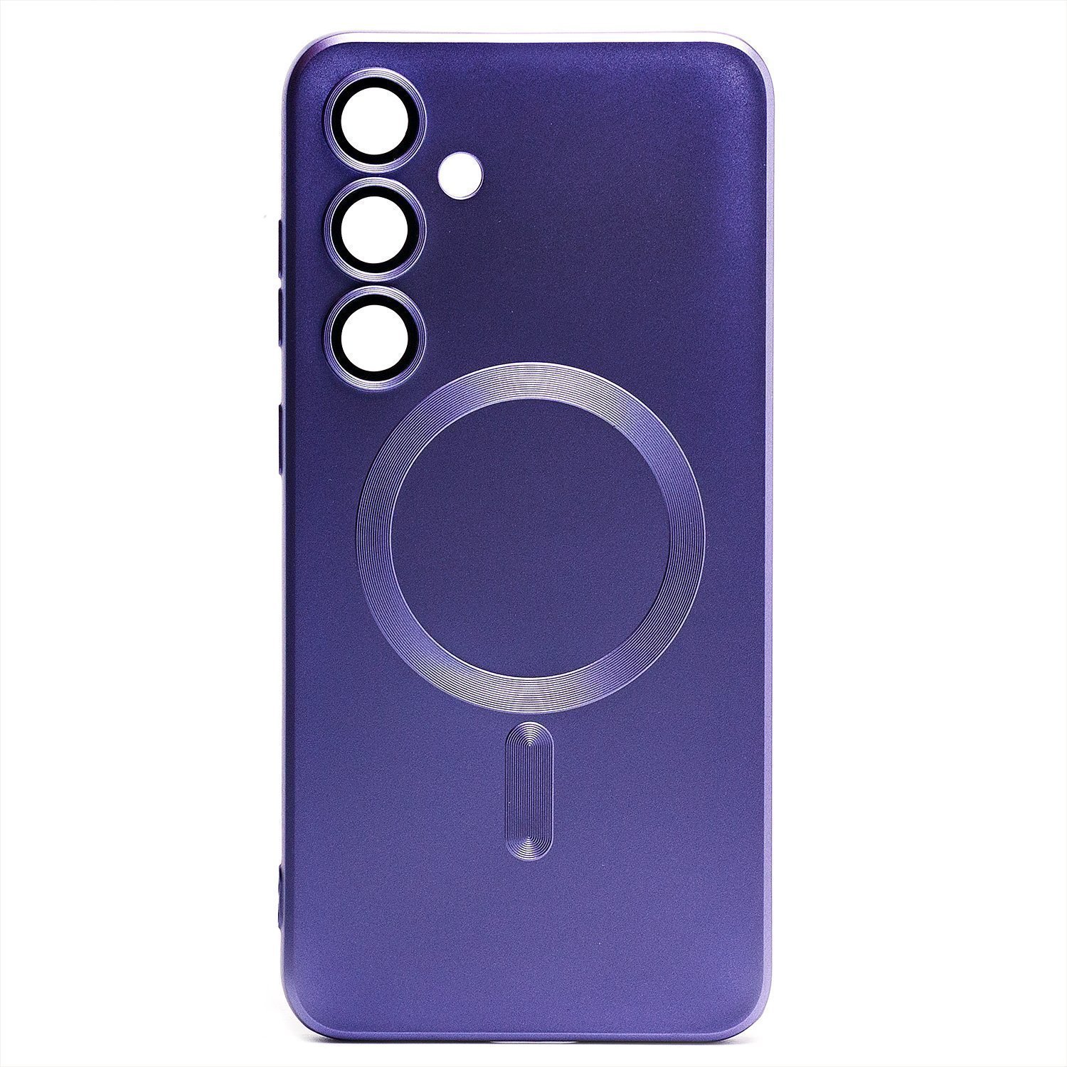 

Чехол для Samsung SM-S926B (Galaxy S24 Plus) силиконовый Matte MagSafe пурпурный, Розовый