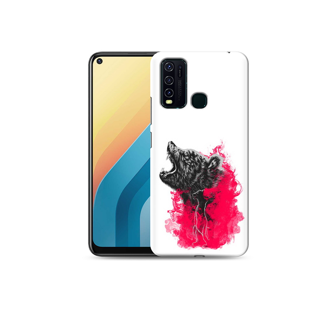 

Чехол MyPads Tocco для Vivo Y30 медведь в дымке (PT149334.437.463), Прозрачный, Tocco