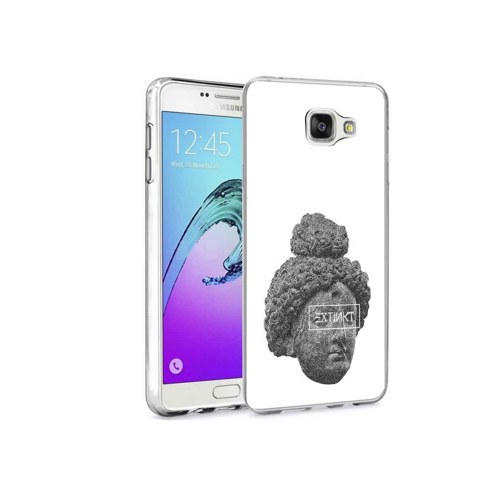 

Чехол MyPads Tocco для Samsung Galaxy A9 Pro каменное лицо девушки (PT52968.556.383), Прозрачный, Tocco