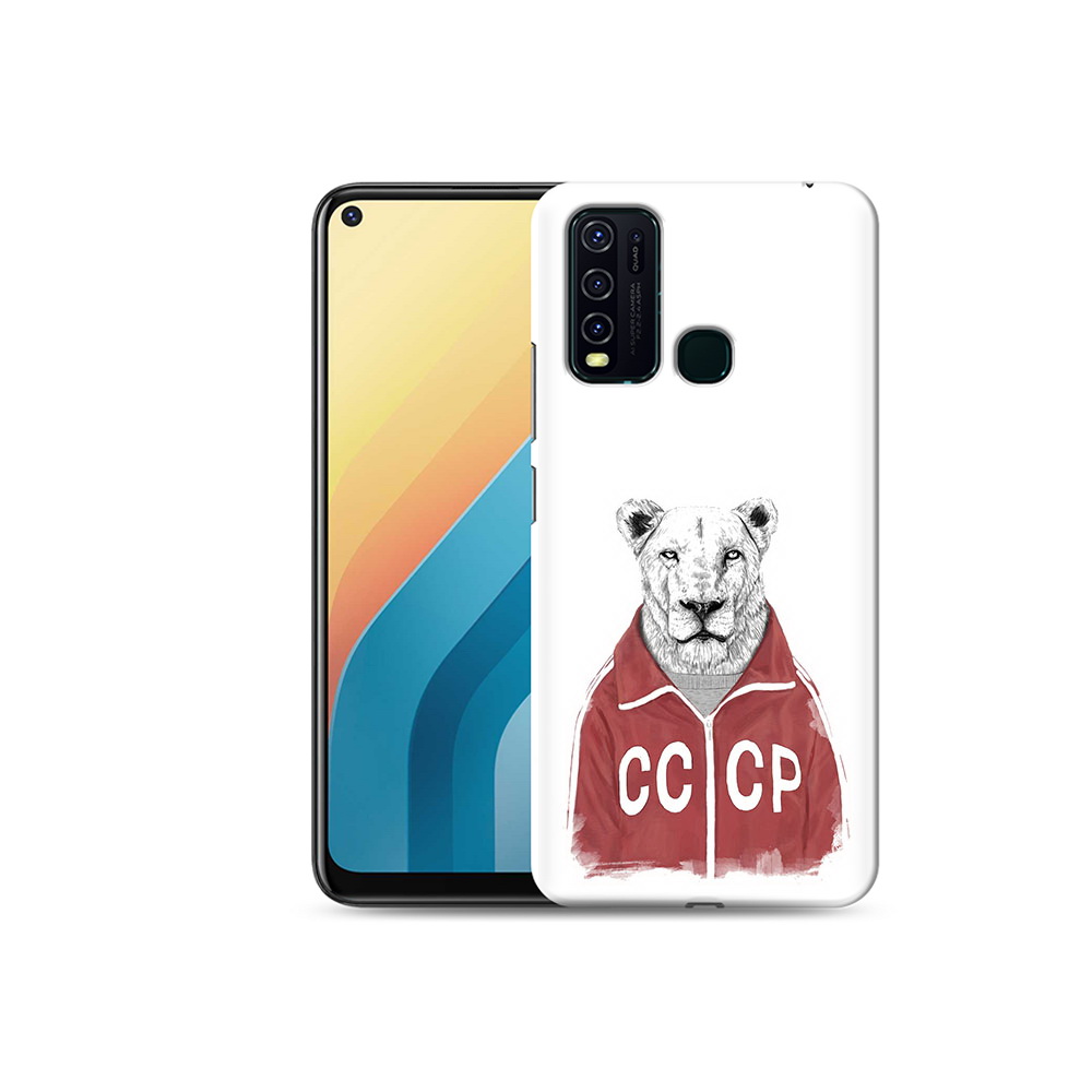 

Чехол MyPads Tocco для Vivo Y30 львица ссср (PT149334.437.450), Прозрачный, Tocco
