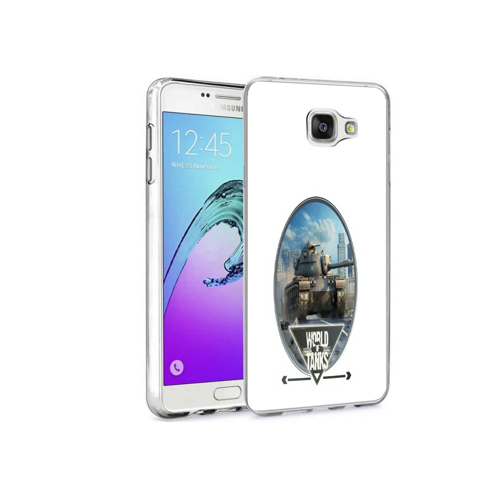 

Чехол MyPads Tocco для Samsung Galaxy A9 Pro игра с танками (PT52968.556.375), Прозрачный, Tocco
