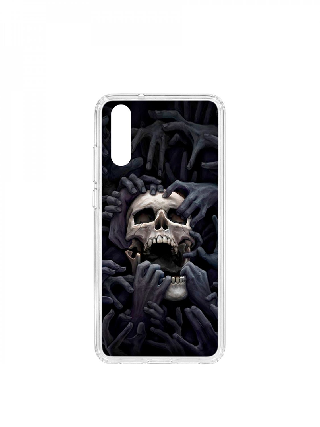 фото Чехол для huawei p20 kruche print skull hands кruче