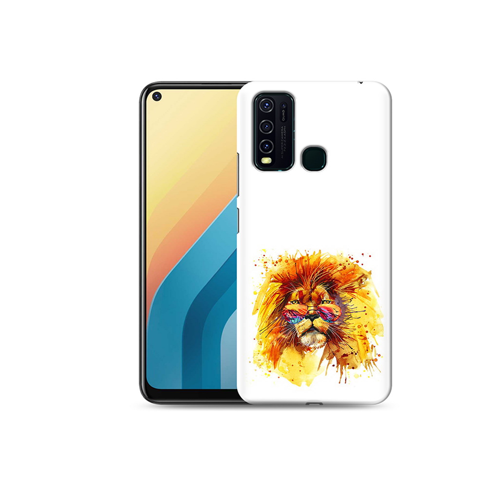 

Чехол MyPads Tocco для Vivo Y30 лев в очках (PT149334.437.436), Прозрачный, Tocco