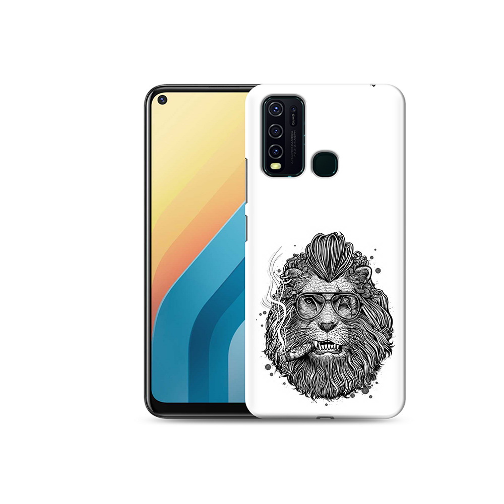 

Чехол MyPads Tocco для Vivo Y30 курящий лев (PT149334.437.432), Прозрачный, Tocco