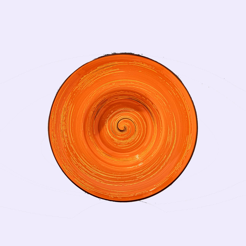 фото Тарелка глубокая 25,5 см 1500 мл оранжевая wilmax