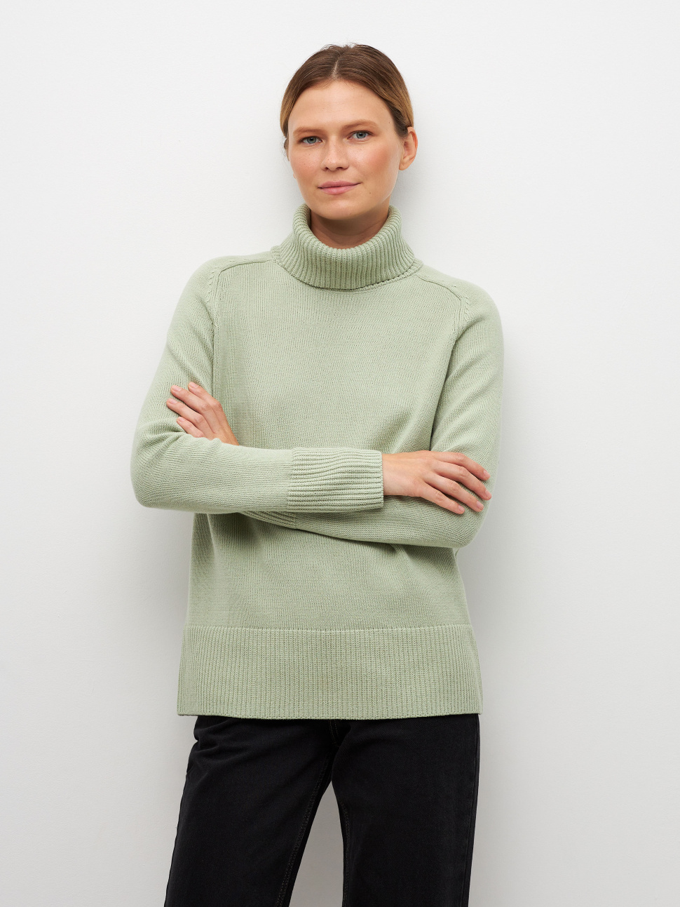 

Свитер женский Sela Moms 2810010604 зеленый XS, 2810010604