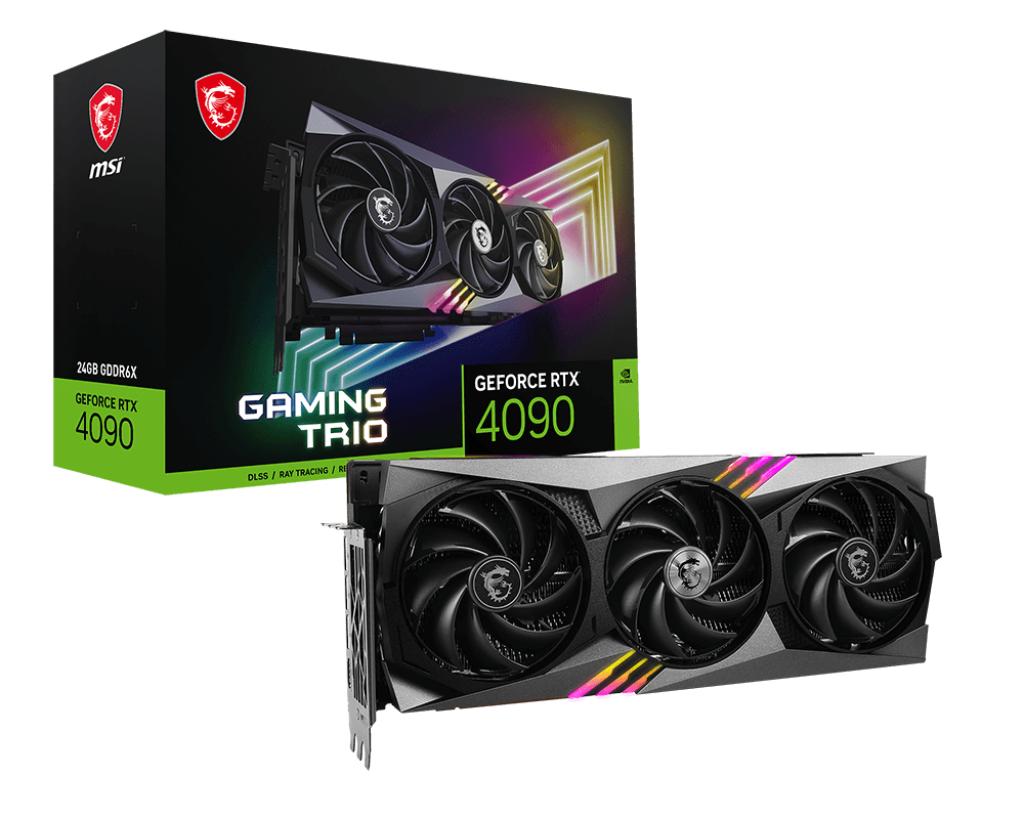 

Видеокарта MSI NVIDIA GeForce RTX 4090 24Gb (RTX 4090 Gaming Trio 24G), GeForce RTX 4090 Gaming Trio
