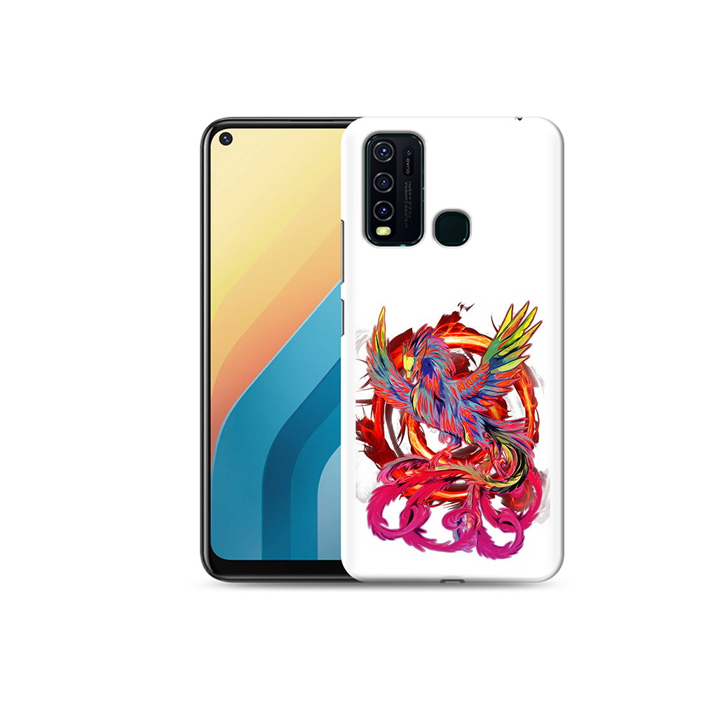 

Чехол MyPads Tocco для Vivo Y30 красочный феникс (PT149334.437.414), Прозрачный, Tocco