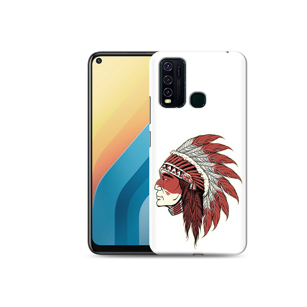 

Чехол MyPads Tocco для Vivo Y30 красный индеец (PT149334.437.411), Прозрачный, Tocco