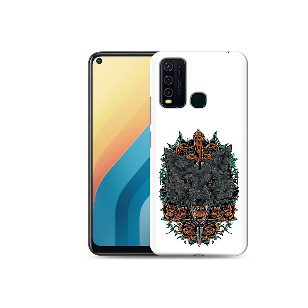 

Чехол MyPads Tocco для Vivo Y30 красивый злой волк (PT149334.437.409), Прозрачный, Tocco