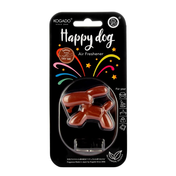 

Ароматизатор в машину KOGADO Happy dog Samurai, Коричневый, 3306