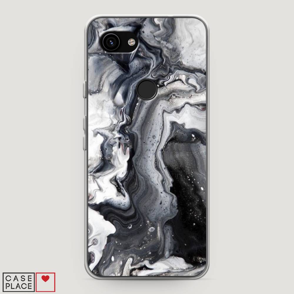 

Чехол Awog на Google Pixel 3a "Бело-черные сложные полосы", Разноцветный, 270150-3