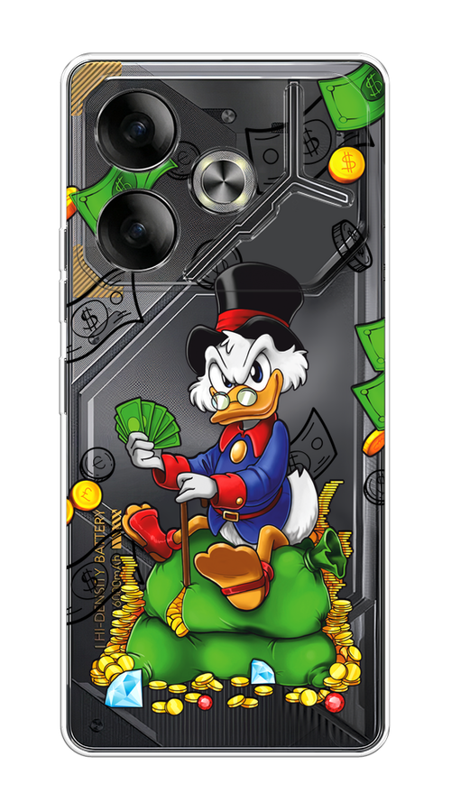 

Чехол на Tecno Pova 6 "Scrooge Richness", Черный;синий;зеленый, 305350-1