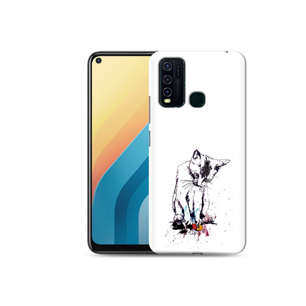 

Чехол MyPads Tocco для Vivo Y30 кот и микки (PT149334.437.399), Прозрачный, Tocco