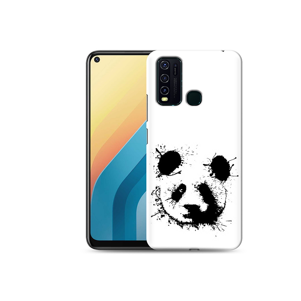 

Чехол MyPads Tocco для Vivo Y30 клякса-панда (PT149334.437.389), Прозрачный, Tocco