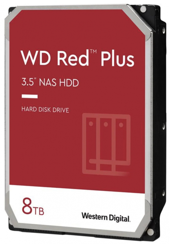 Внешний жесткий диск WD Red Plus 8 ТБ (WD80EFZZ)